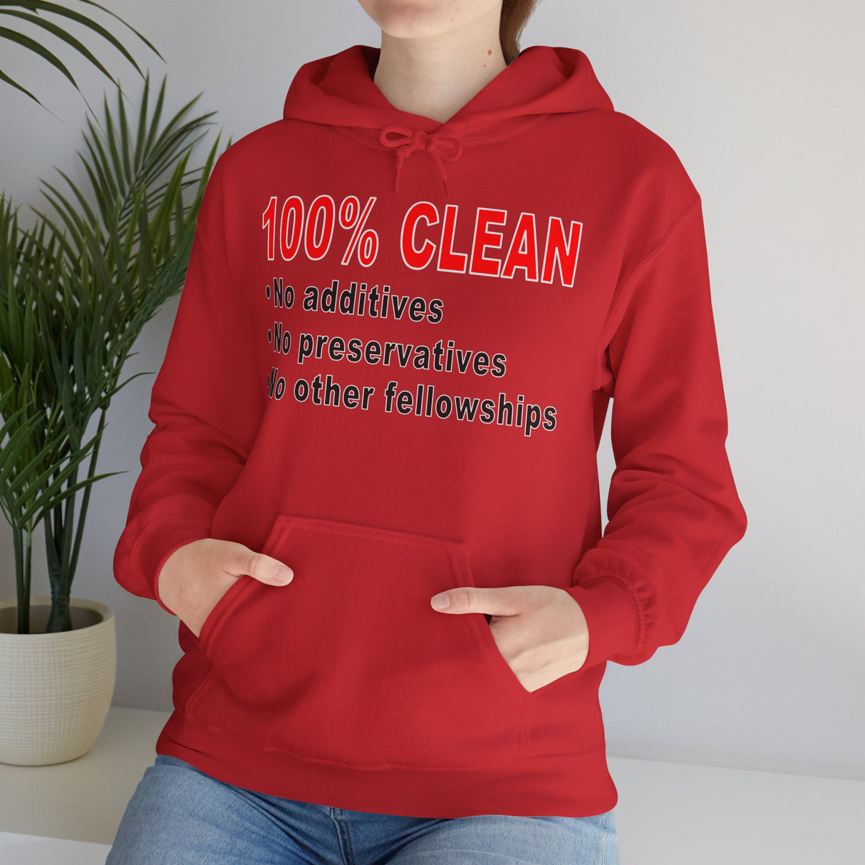 100% Clean V.2 dtg Hoodie
