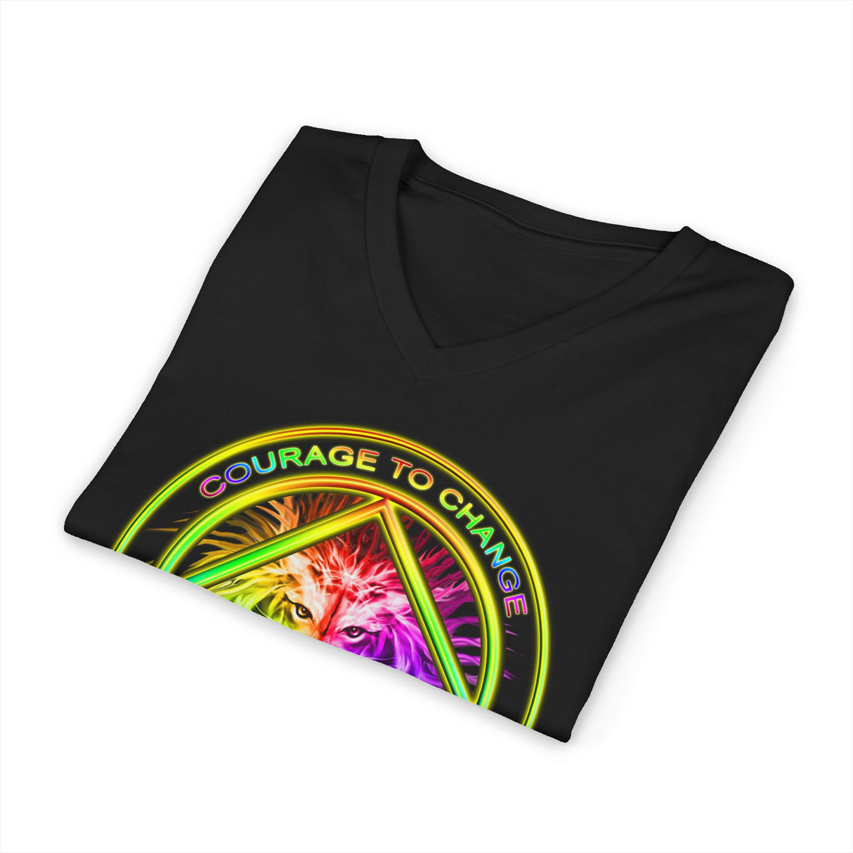 Courage To Change V.2 dtg V-Neck Tee