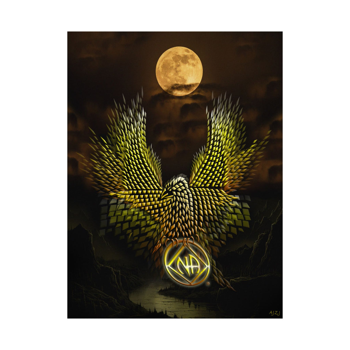 Diamond Eagle V.1 Vertical Posters