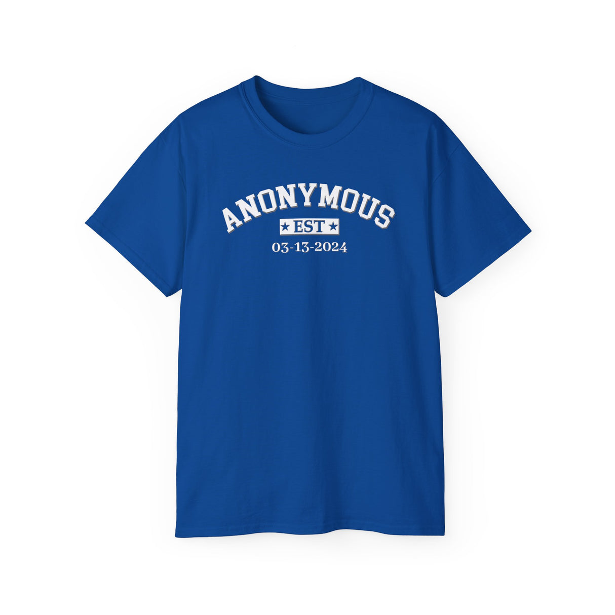 Custom Anonymous Est Clean Date Unisex Tee
