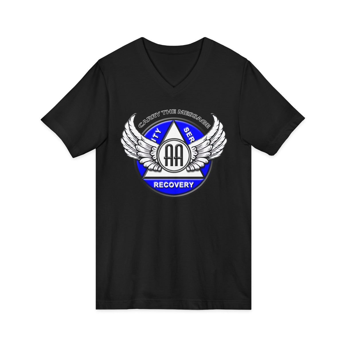 Winged AA Symbol AA V-Neck Tee