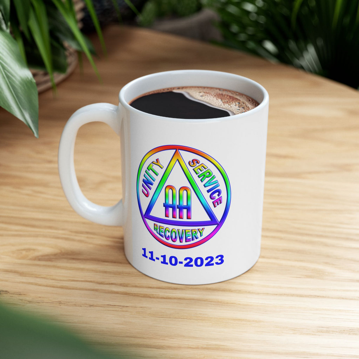 AA Rainbow Symbol Customized Ceramic Mug, (11oz, 15oz)