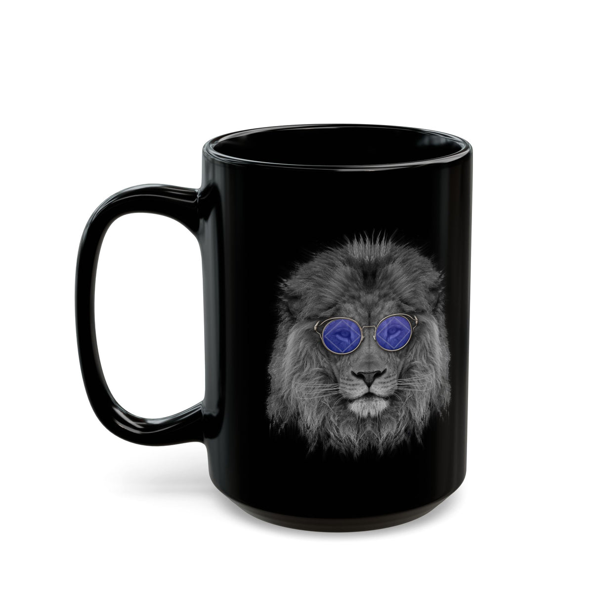 Cool NA Lion 11/15oz Black Mug