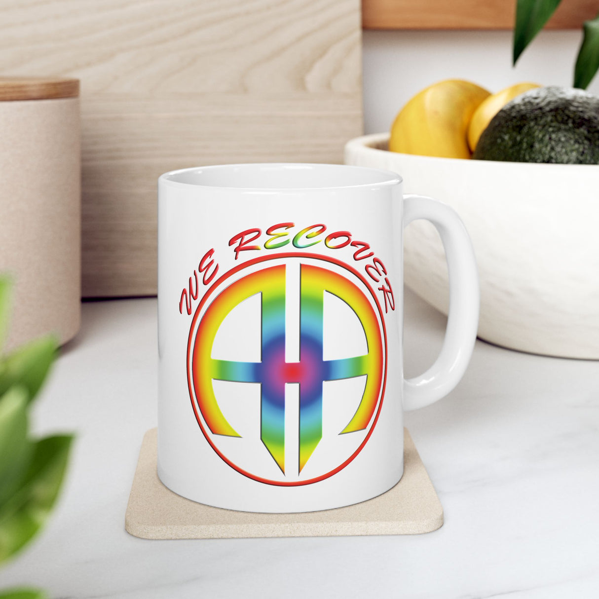 AA We Recover Rainbow 11oz Ceramic Mug