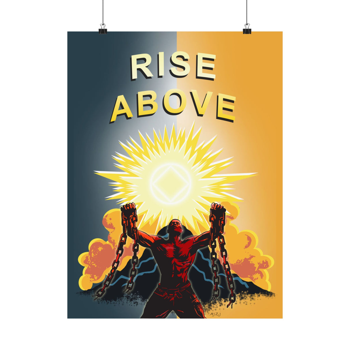 Rise Above V.2 Vertical Posters