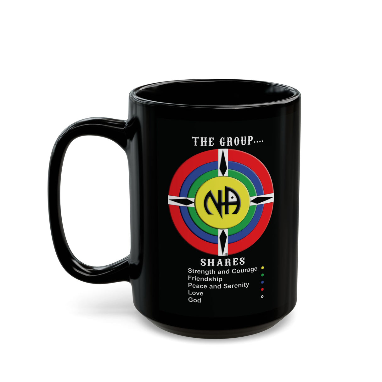 The Group Shares 11/15oz Black Mug