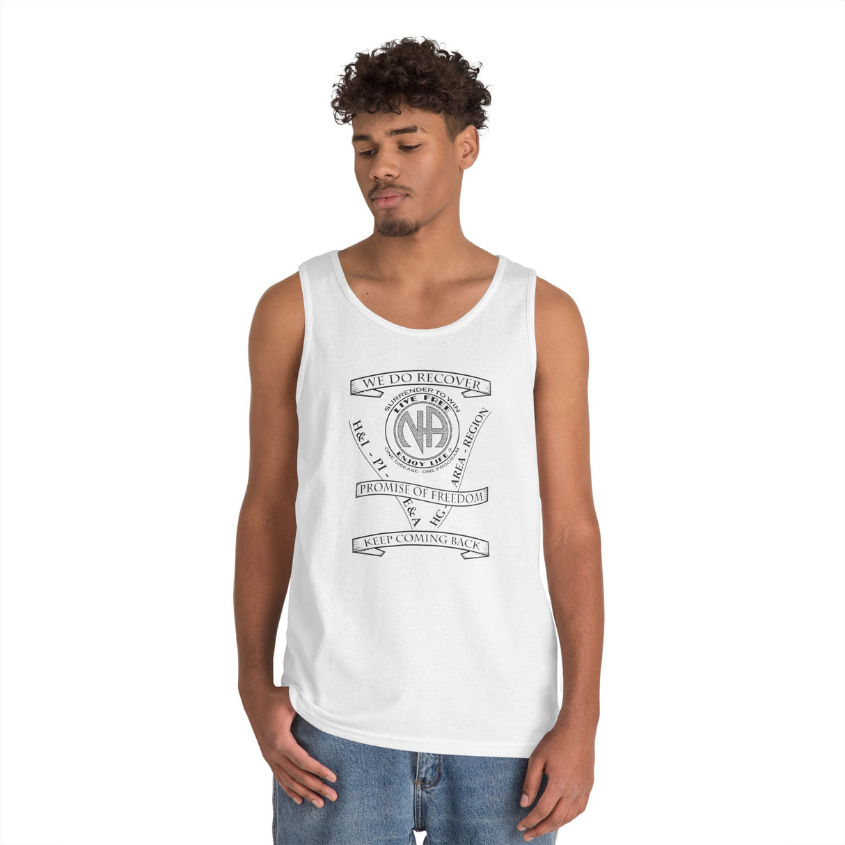 NA Service Slogans dtg Tank Top