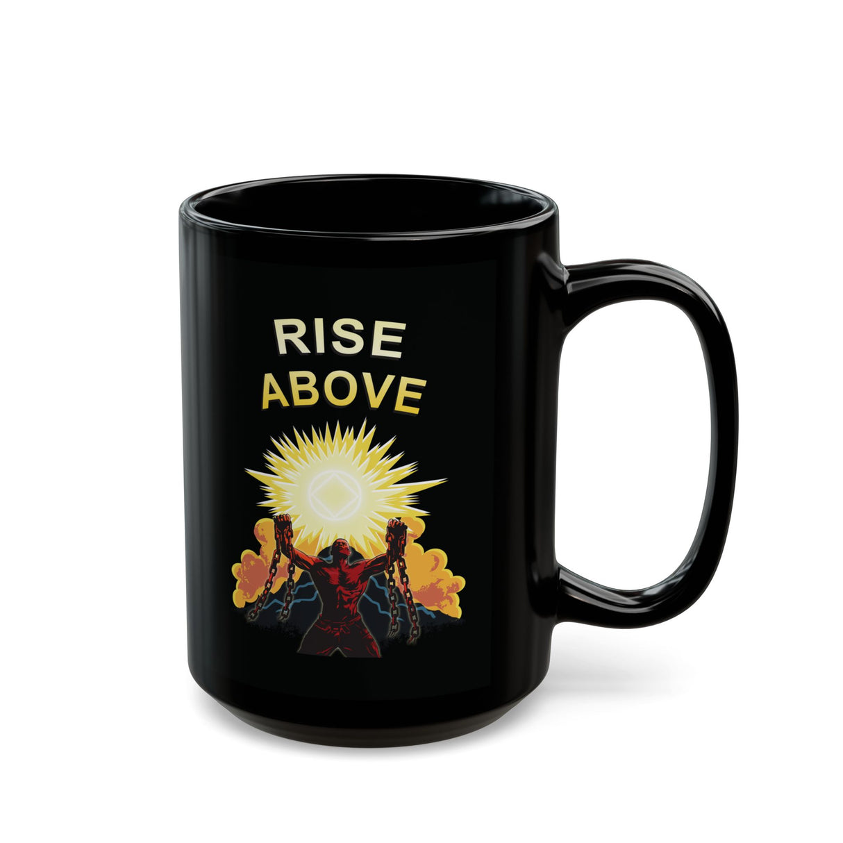 Rise Above V.2 11/15oz Black Mug