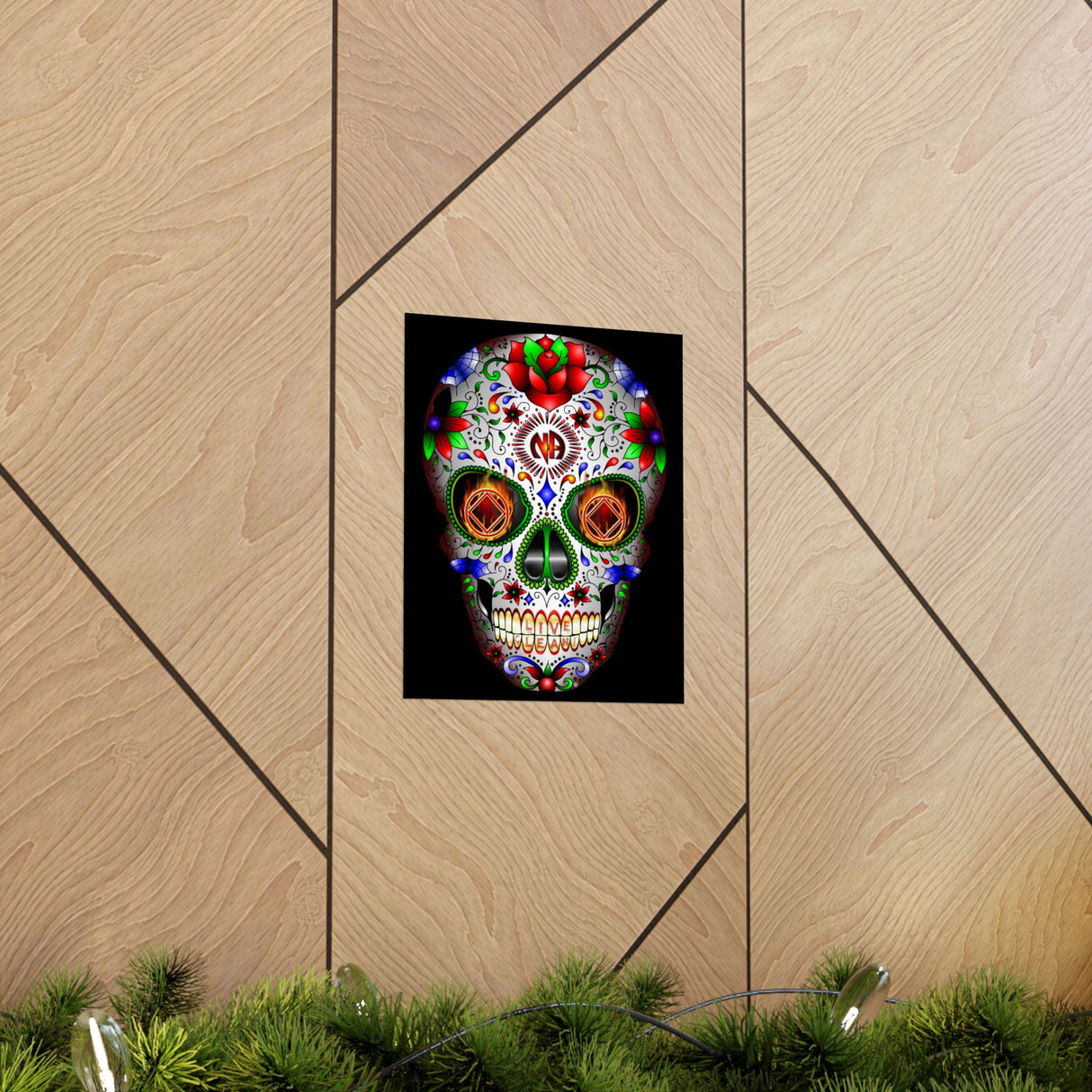 NA Sugar Skull 1 Vertical Posters