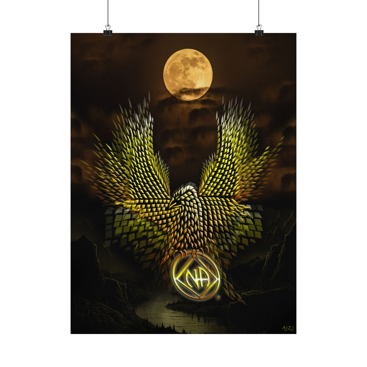 Diamond Eagle V.1 Vertical Posters