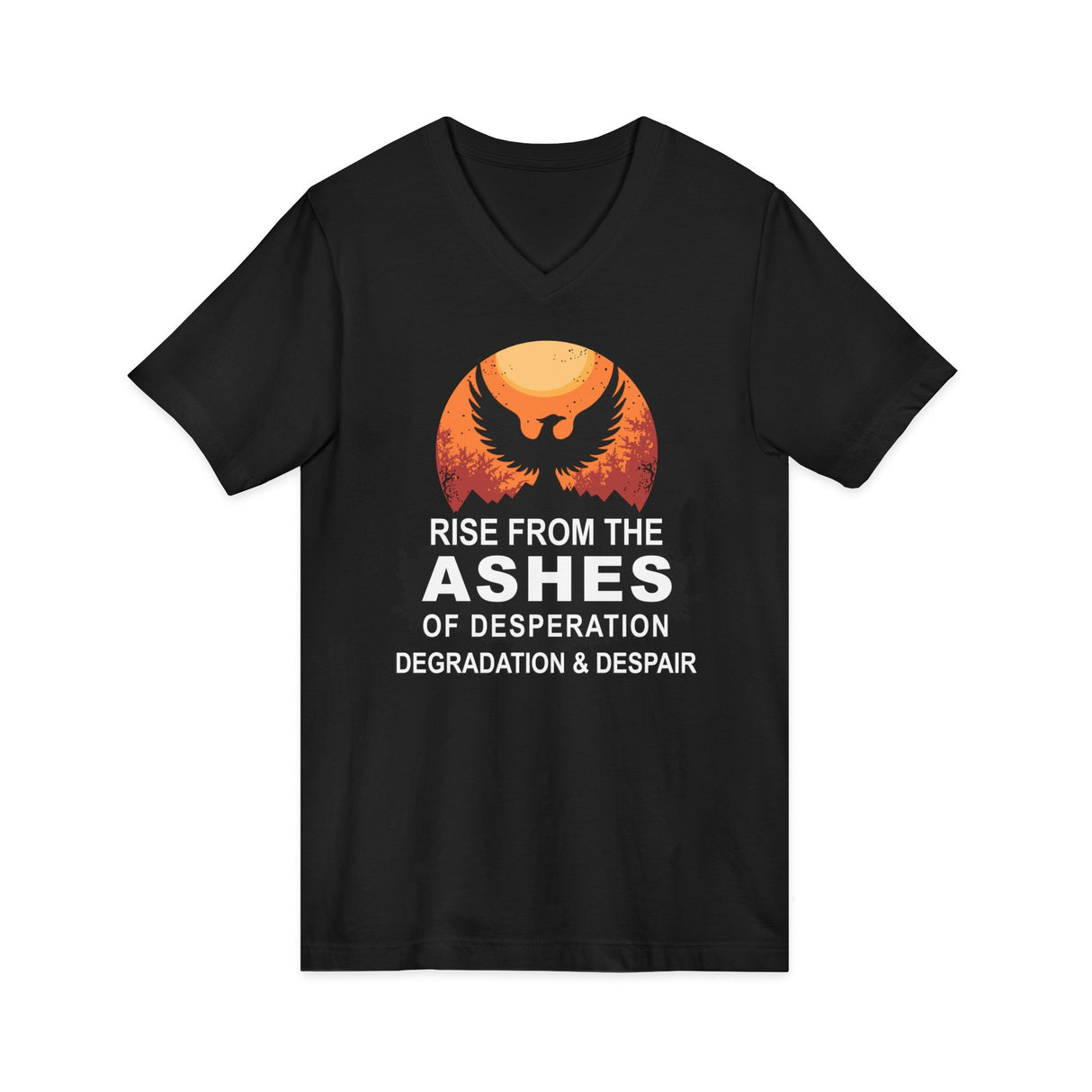 Rise Above V.1 dtg V-Neck Tee