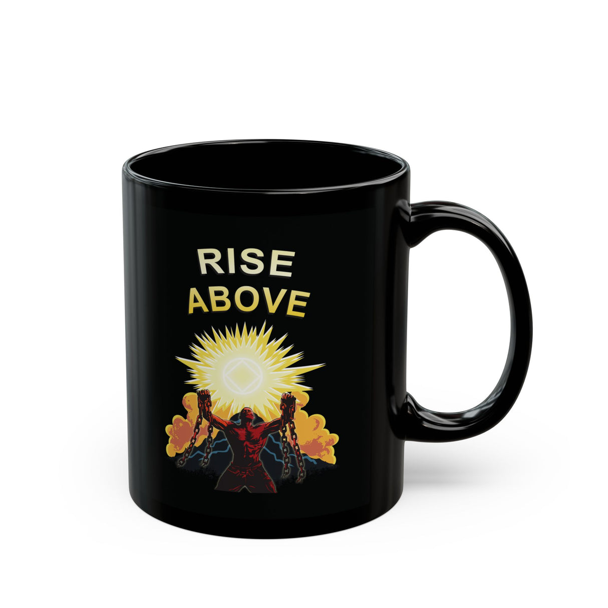 Rise Above V.2 11/15oz Black Mug