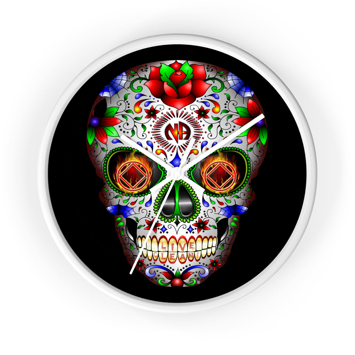 Sugar Skull Wall clock