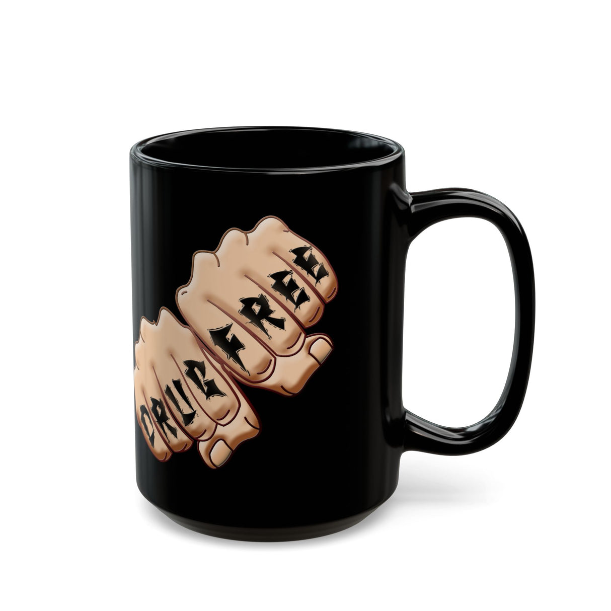 Drug Free Fist 11/15oz AA/NA Ceramic Mug