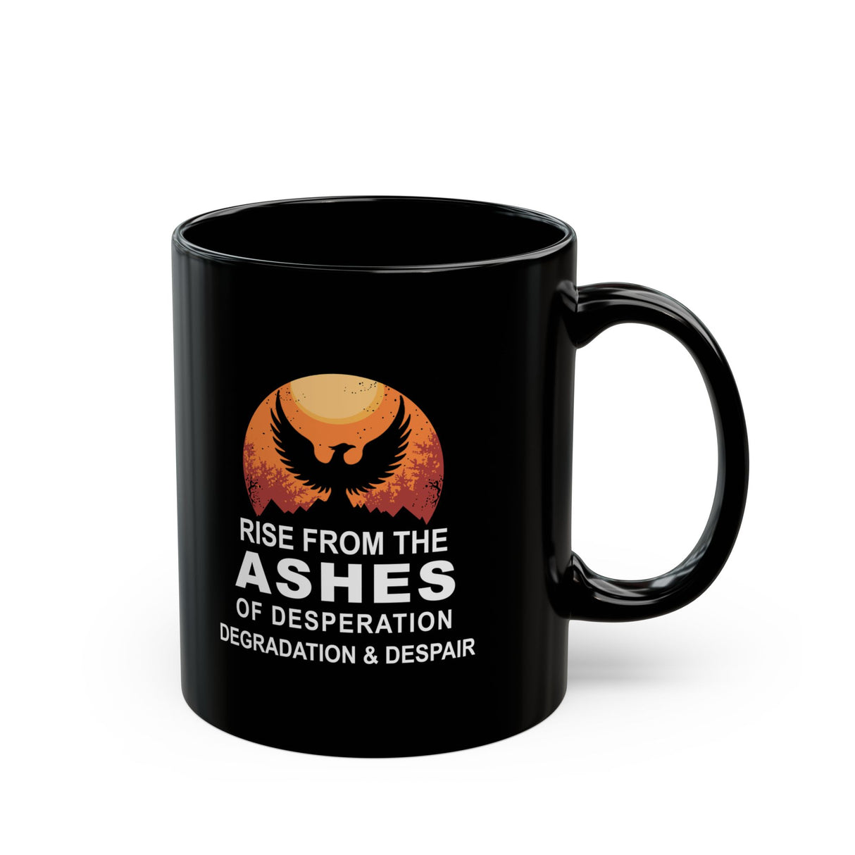 Rise From The Ashes 11/15oz Black Mug
