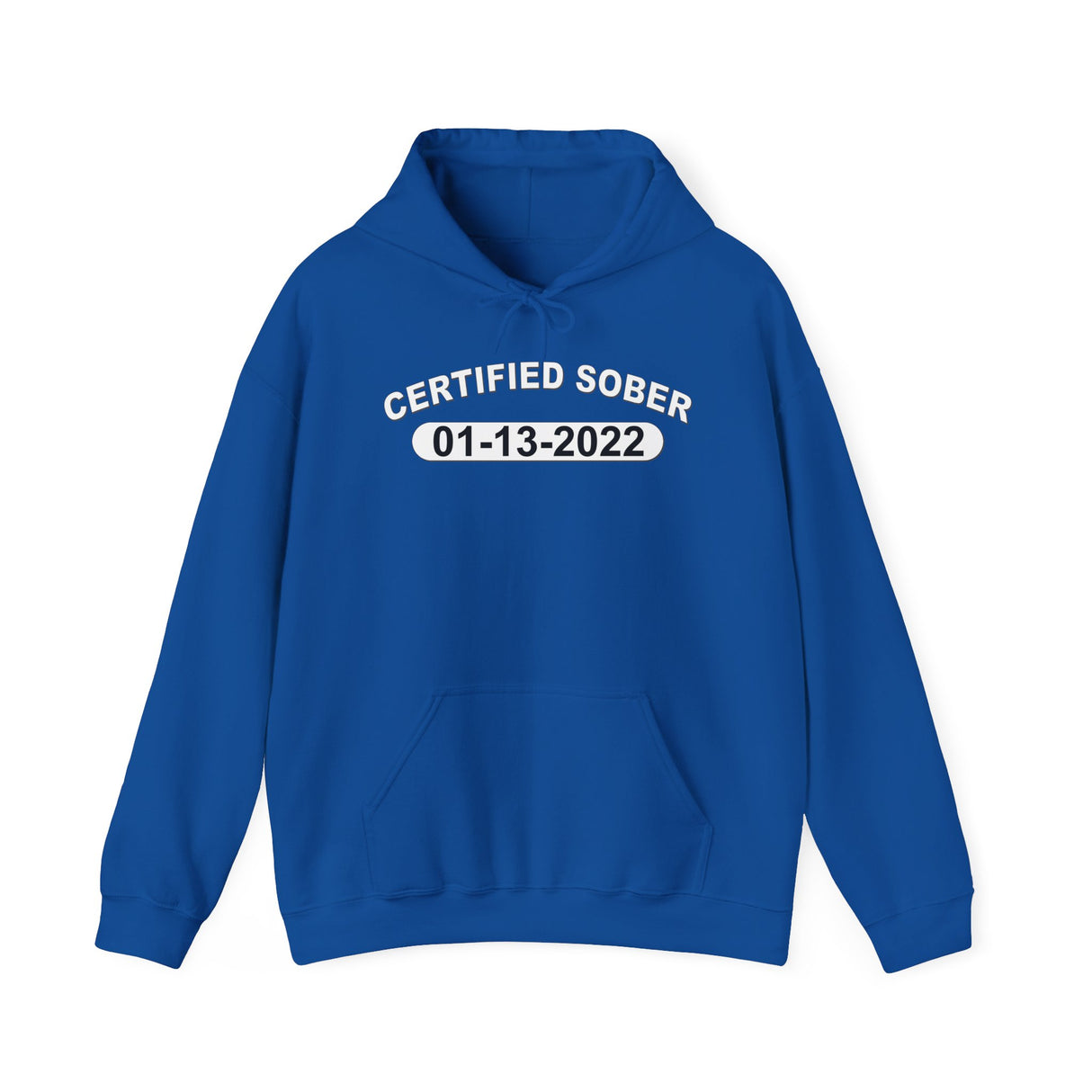 Custom AA Certified Sober Date Hoodie