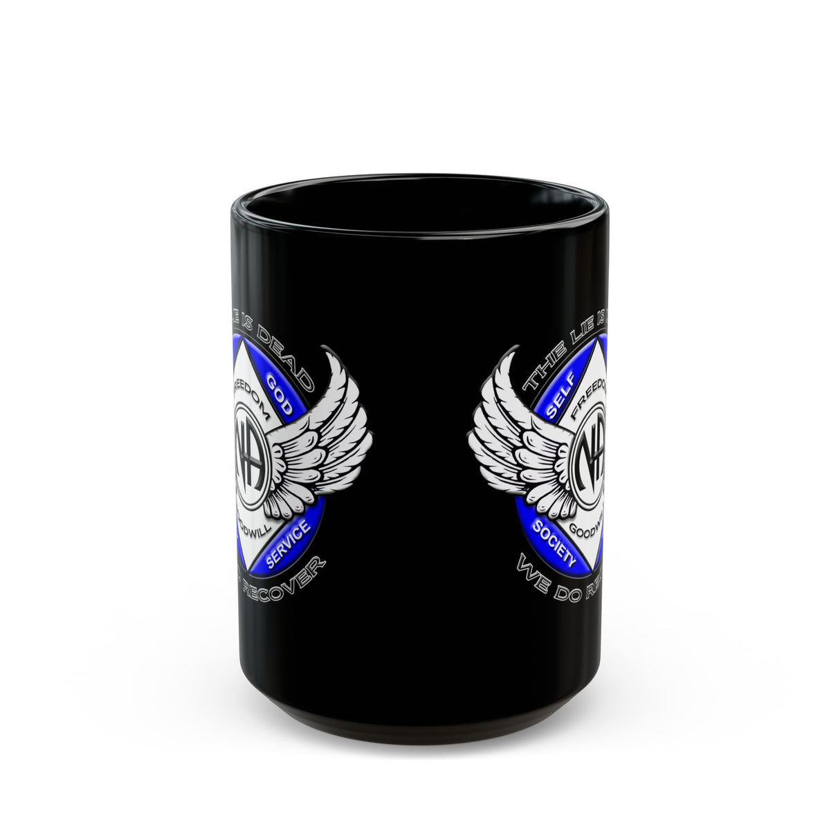 Winged NA Symbol 11/15oz Black Mug