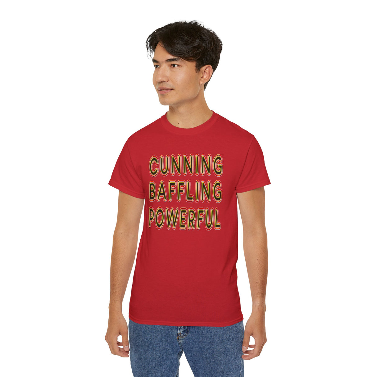 Cunning Baffling Powerful dtg Tee