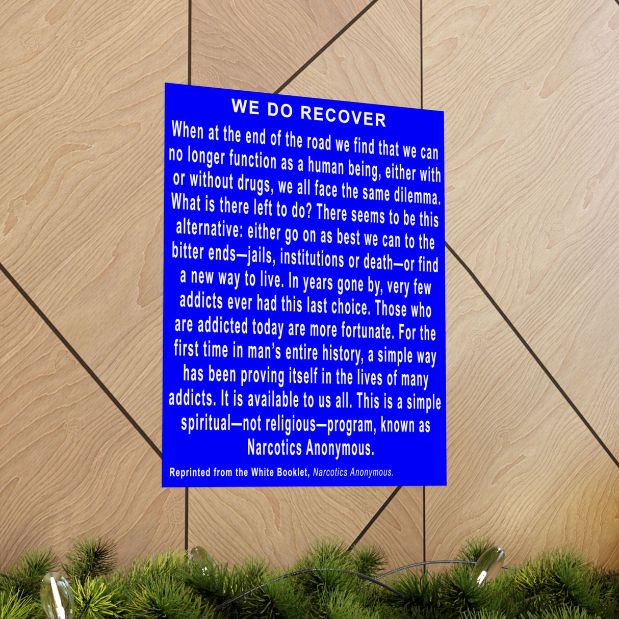 We Do Recover Vertical Posters