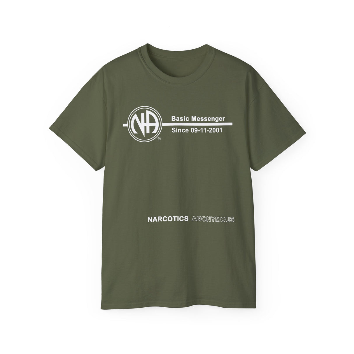 Custom Basic Messenger Clean Time dtg Tee