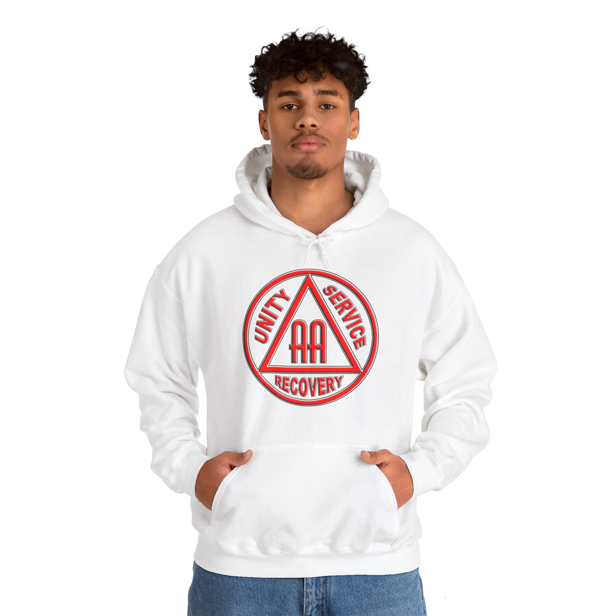 AA Black & Red Symbol dtg Hoodie