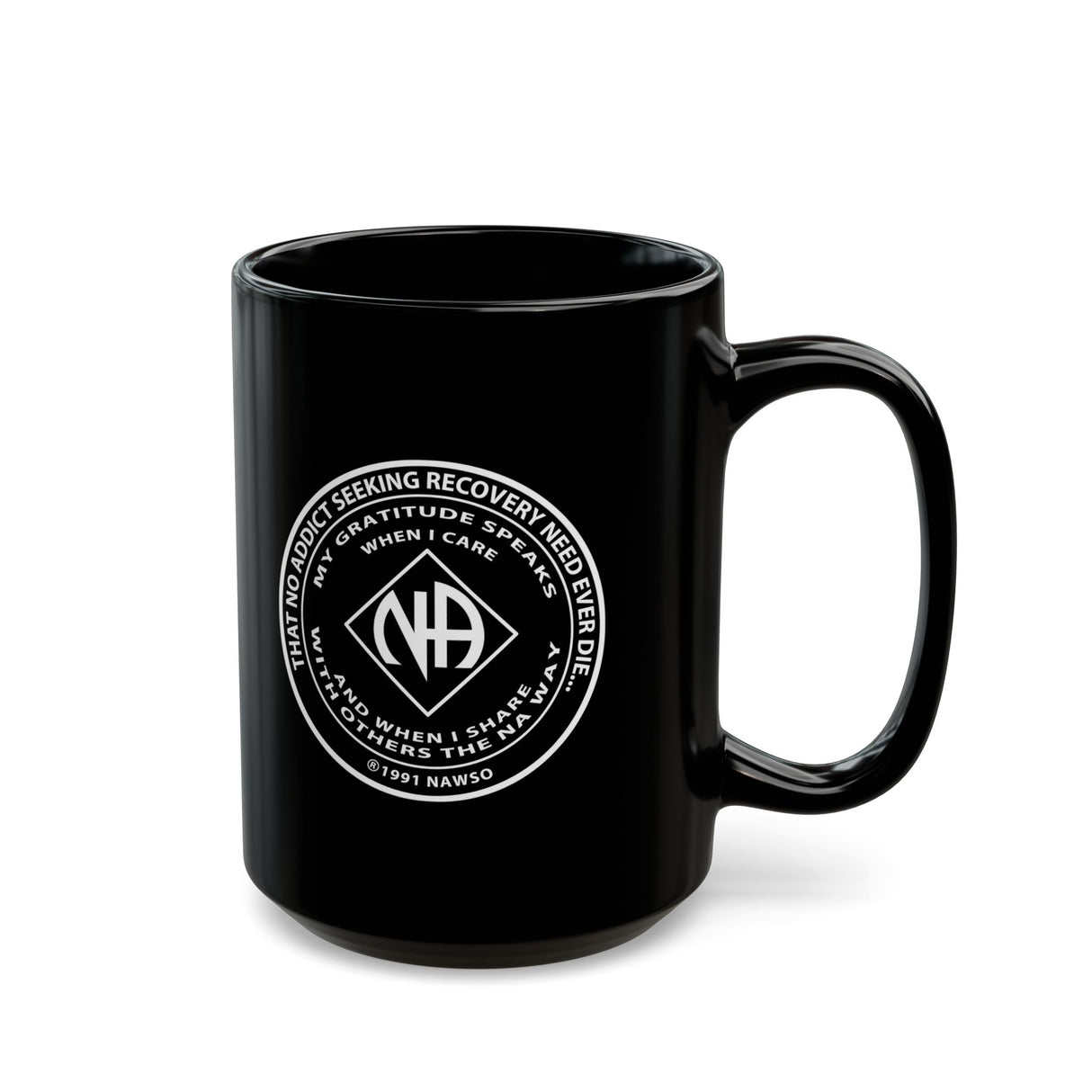 NA Medallion Clean Time 11/15oz Black Mug