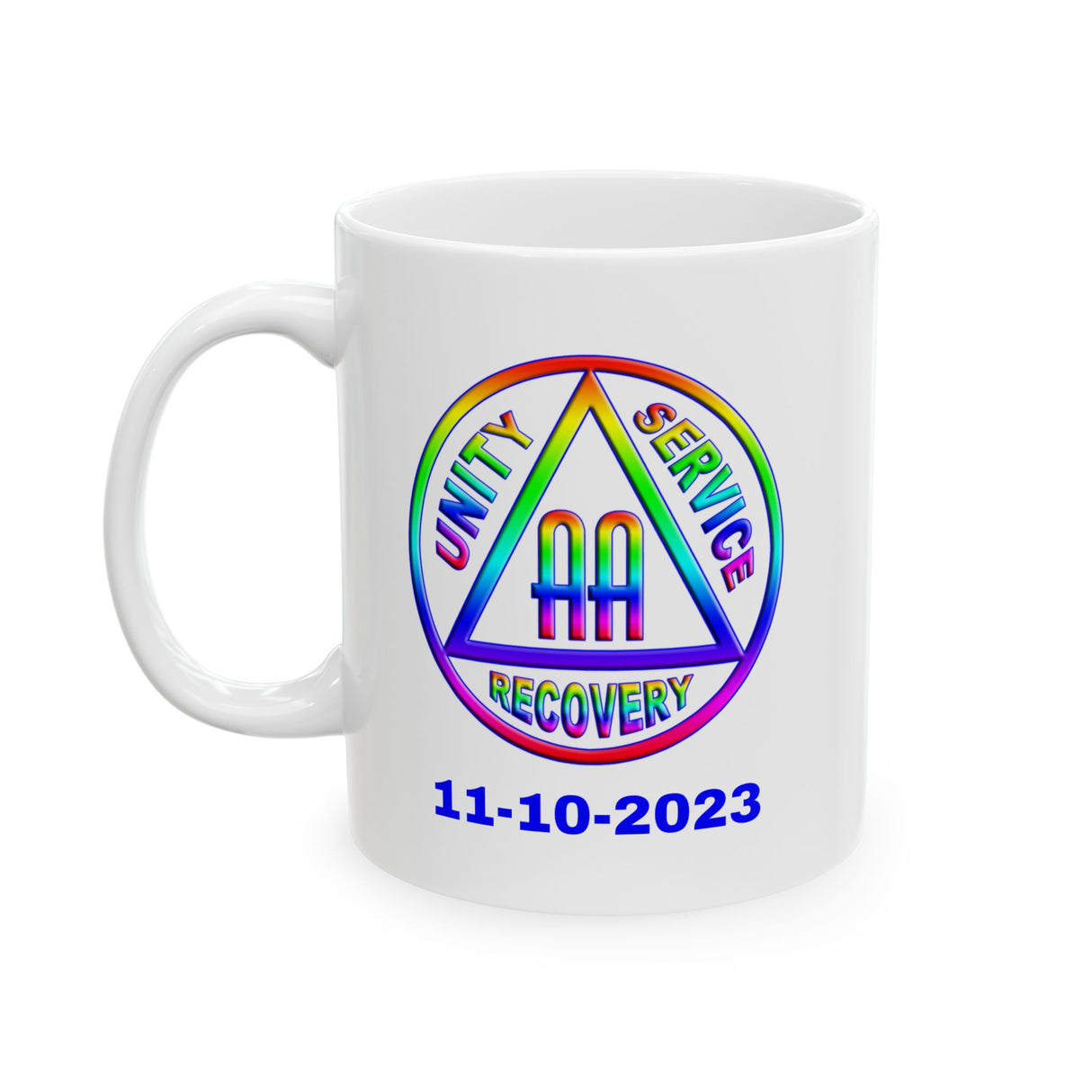 AA Rainbow Symbol Customized Ceramic Mug, (11oz, 15oz)