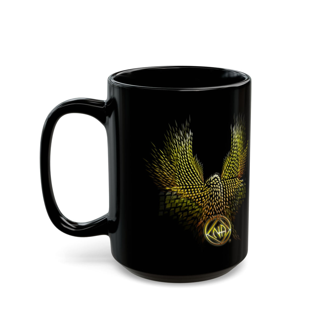 Diamond Eagle 11/15oz Black Mug