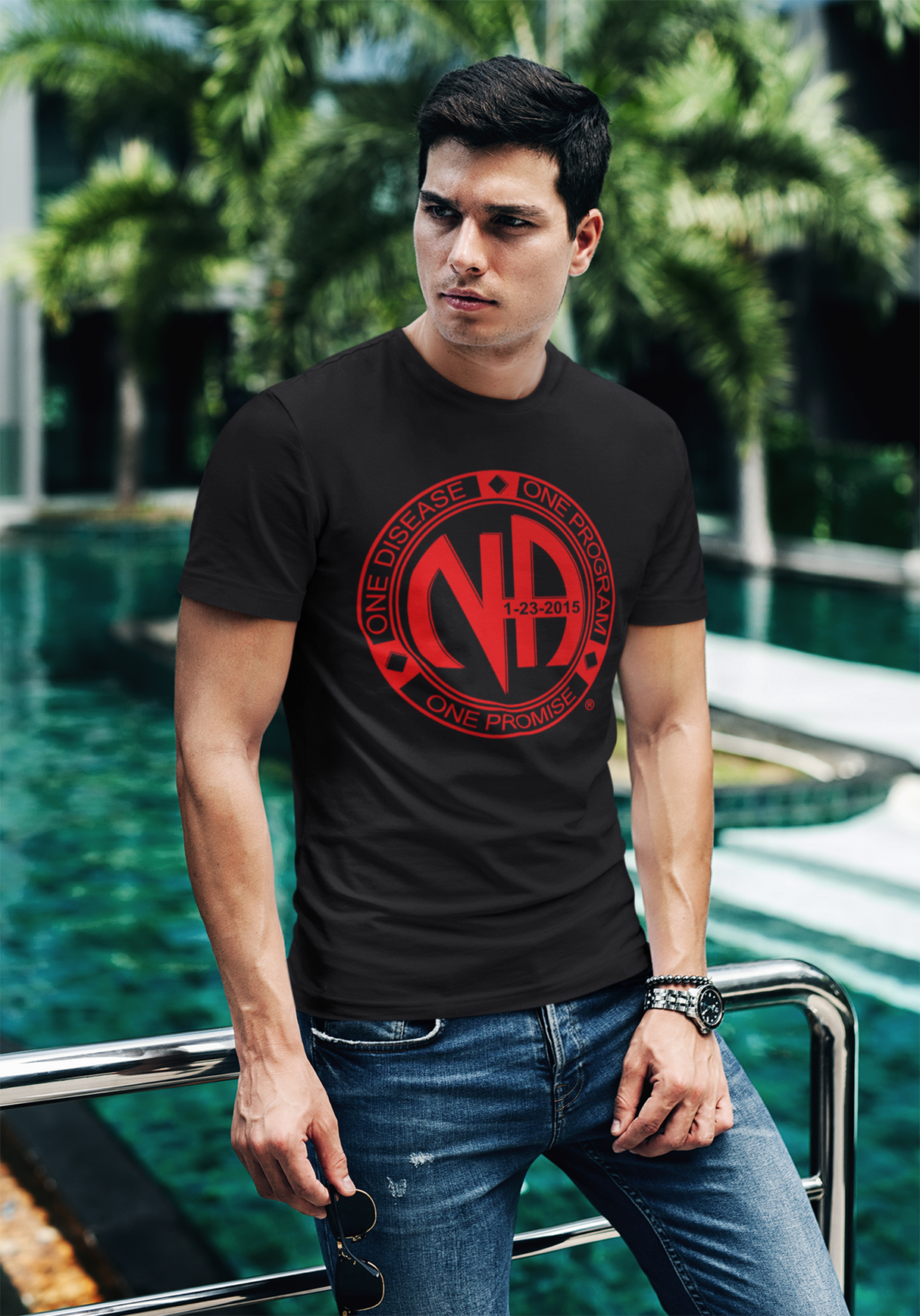 One Disease, One Program Red Custom Tee