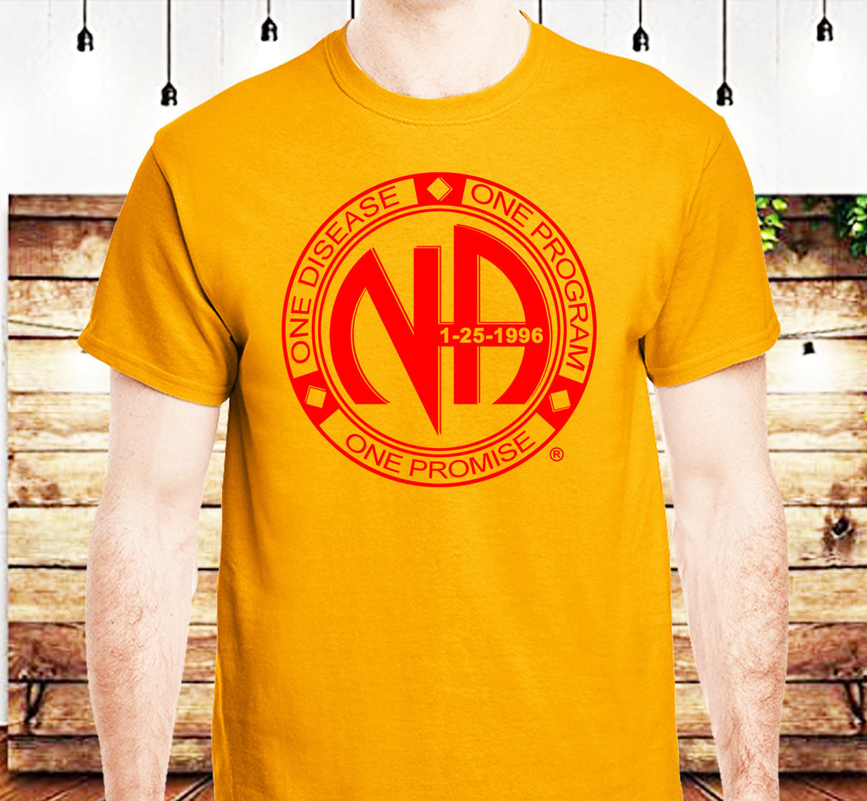 One Disease, One Program Red Custom Tee