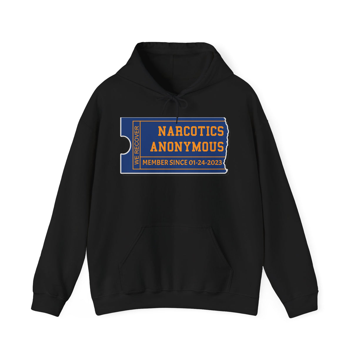 Custom NA Membership Ticket dtg Hoodie