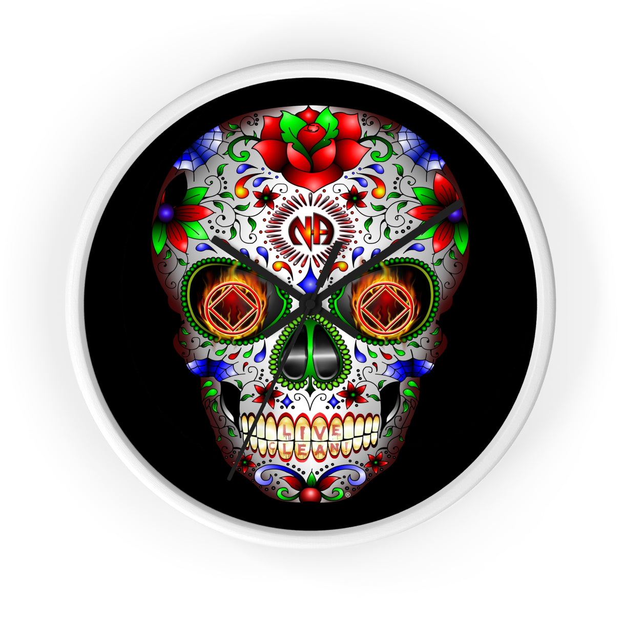 Sugar Skull Wall clock