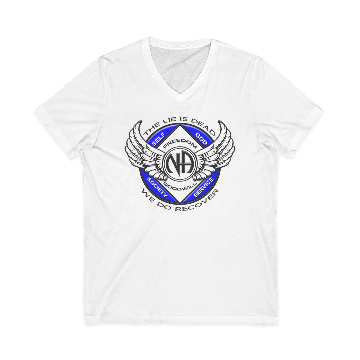 Winged NA Symbol dtg V-Neck Tee