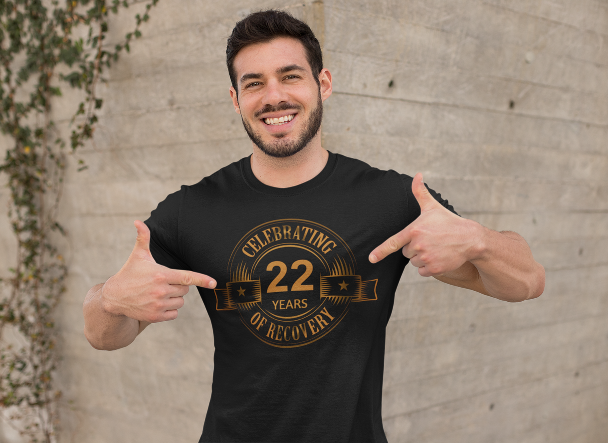 Custom Celebrating Recovery Badge dtg Tee