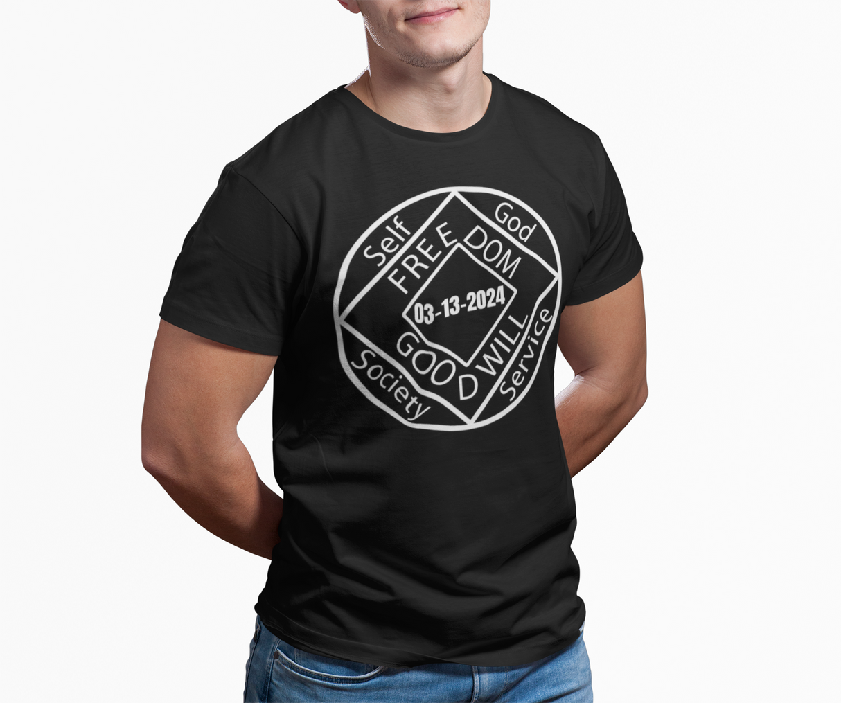 Custom Two-Sided NA Medallion dtg Tee