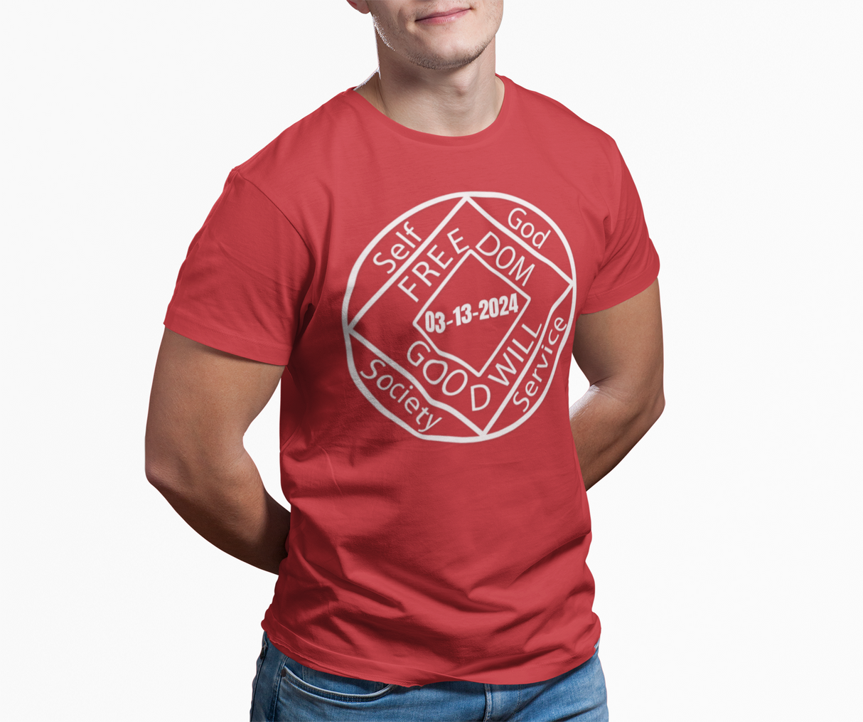Custom Two-Sided NA Medallion dtg Tee