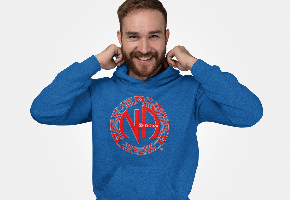 Custom Red One Disease, One Program Hoodie