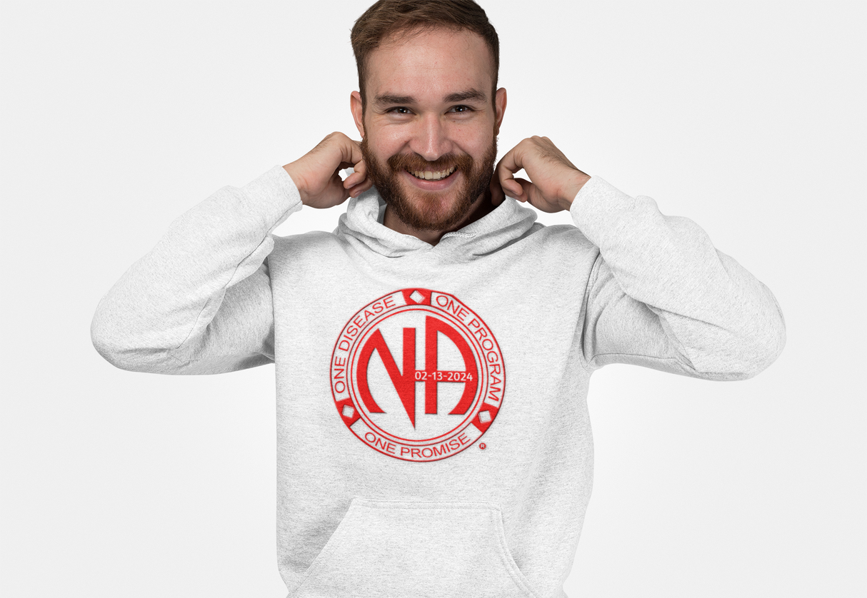 Custom Red One Disease, One Program Hoodie