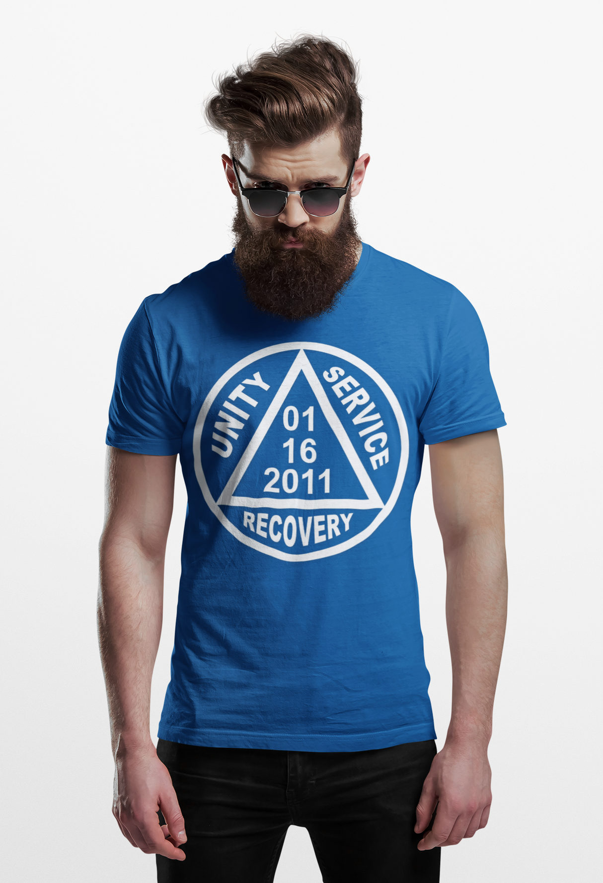 Custom Sober Date AA Symbol Unisex Tee