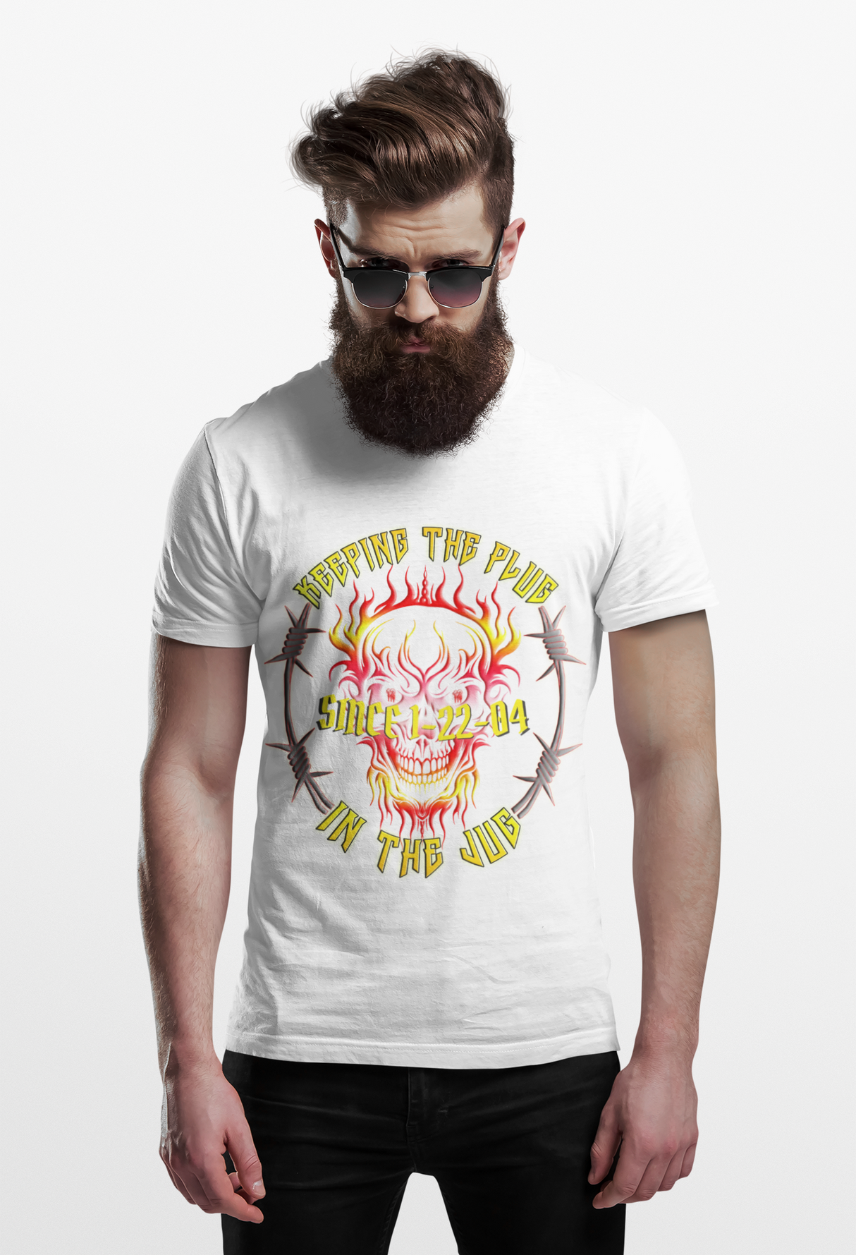 Custom AA Plug In Jug Skull Unisex Tee