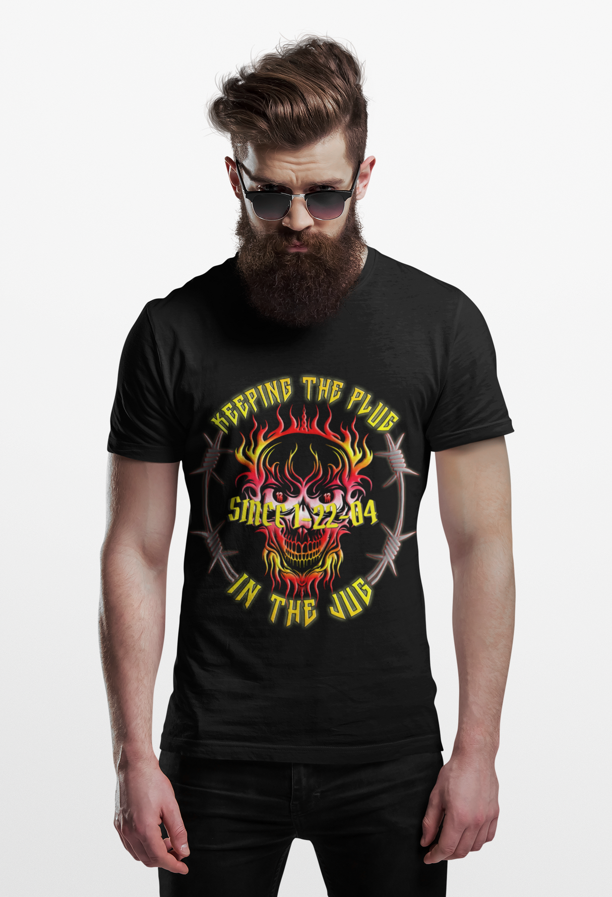 Custom AA Plug In Jug Skull Unisex Tee