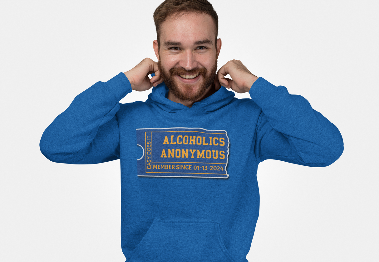 Custom AA Membership Ticket Hoodie