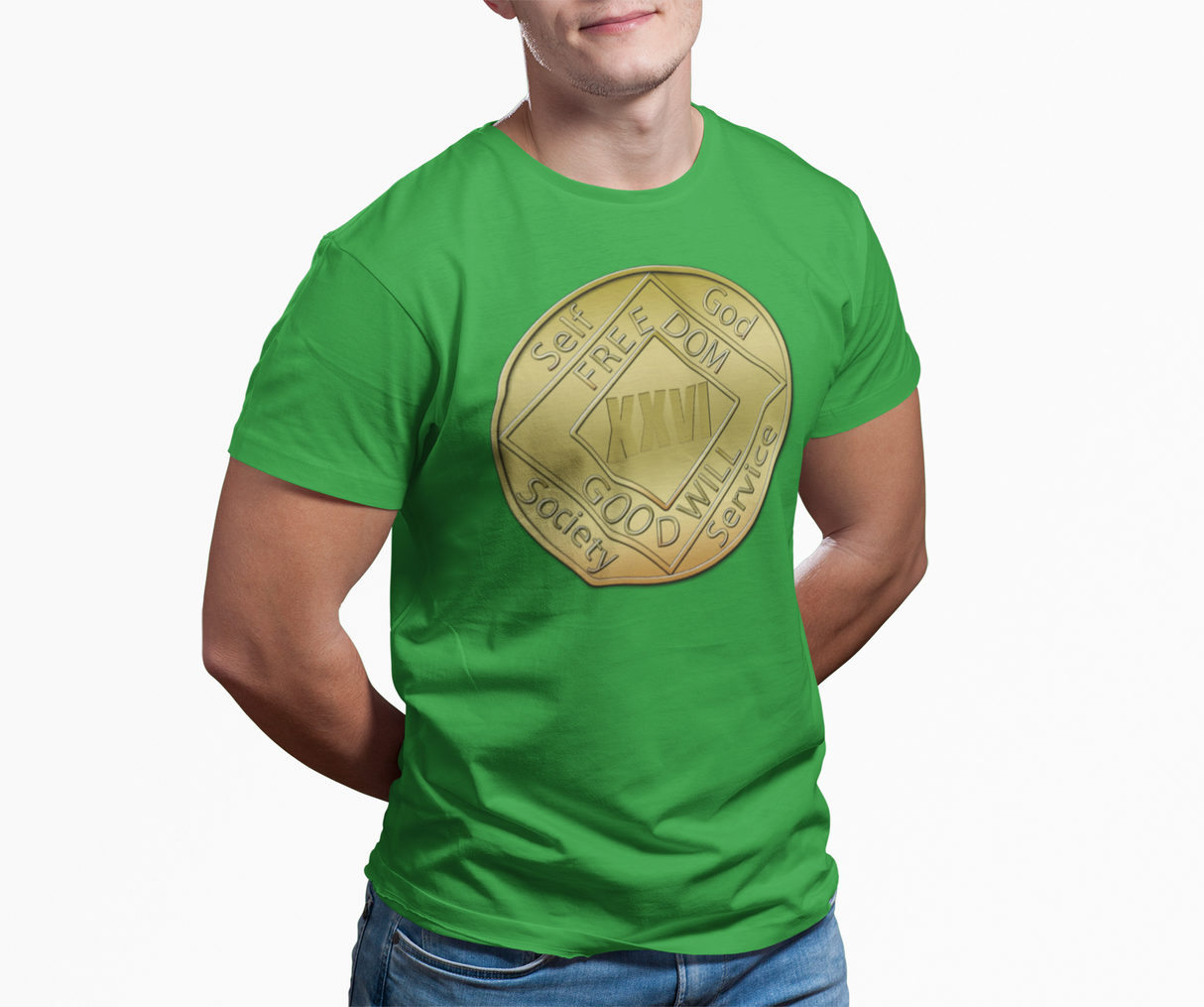 Custom Bronze NA Medallion dtg Tee