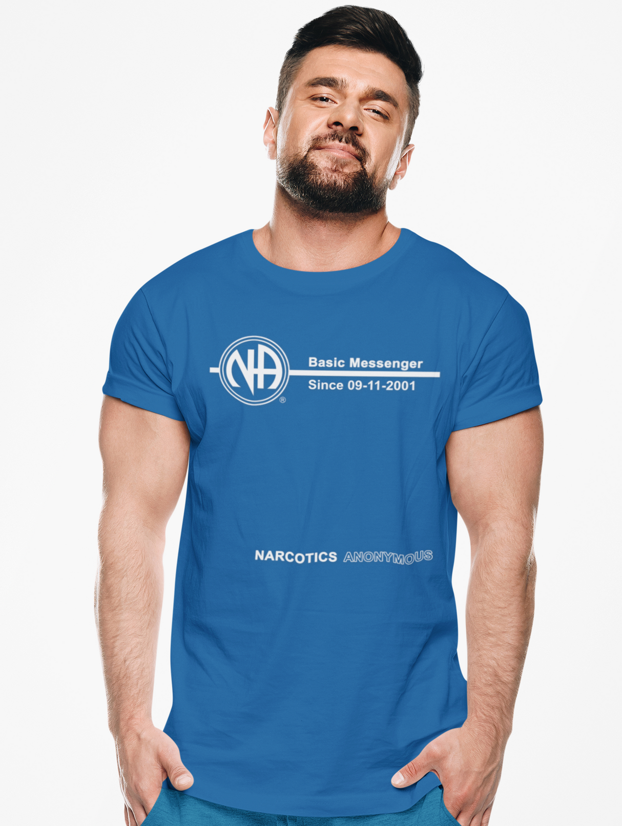 Custom Basic Messenger Clean Time dtg Tee
