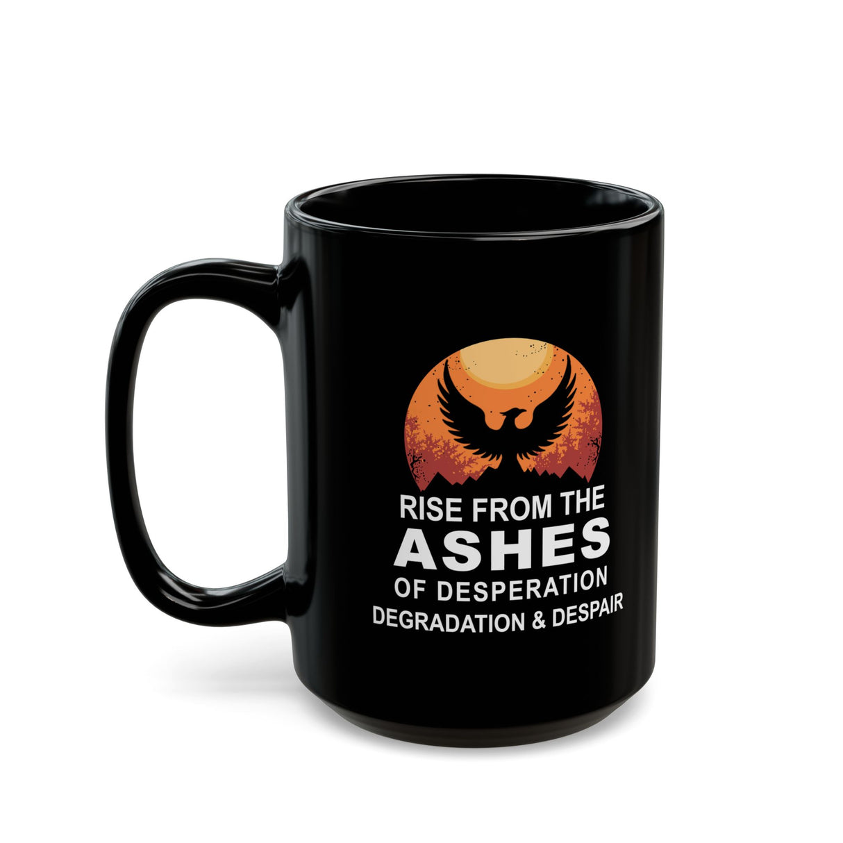 Rise From The Ashes 11/15oz Black Mug