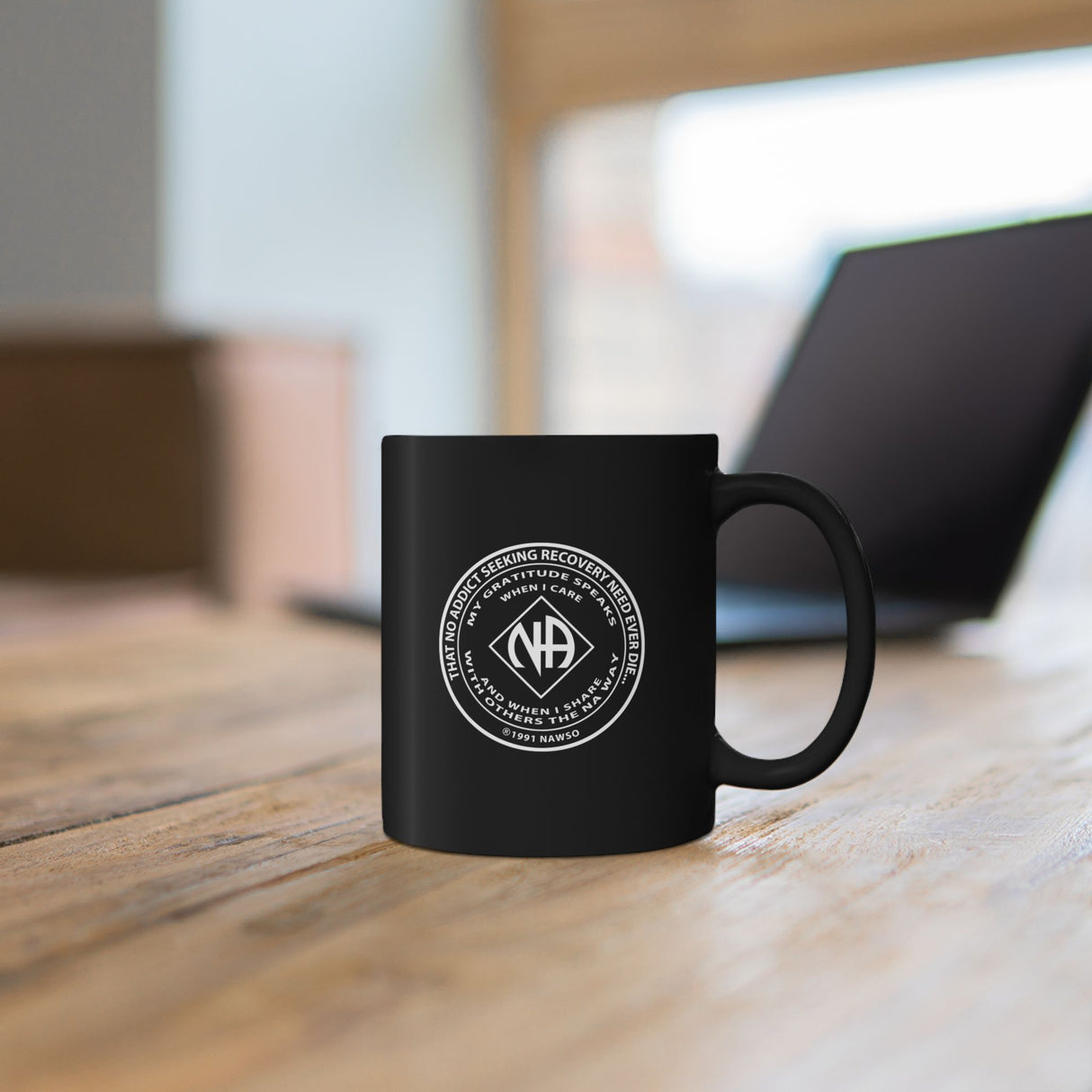 NA Medallion Clean Time 11/15oz Black Mug