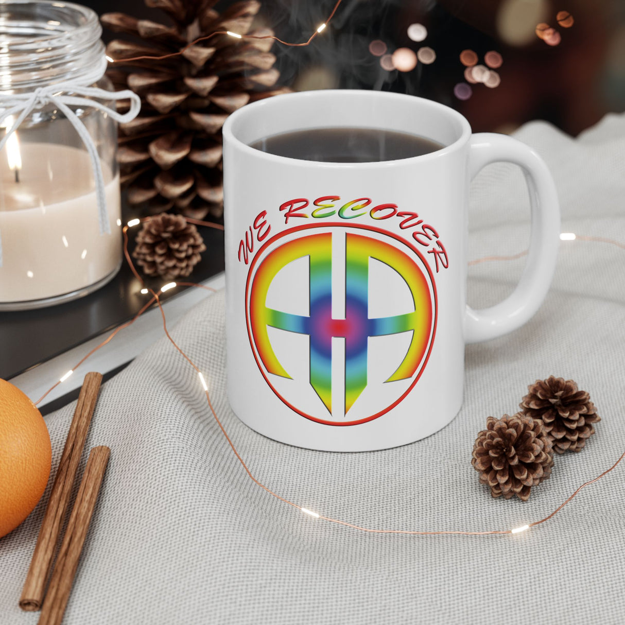AA We Recover Rainbow 11oz Ceramic Mug