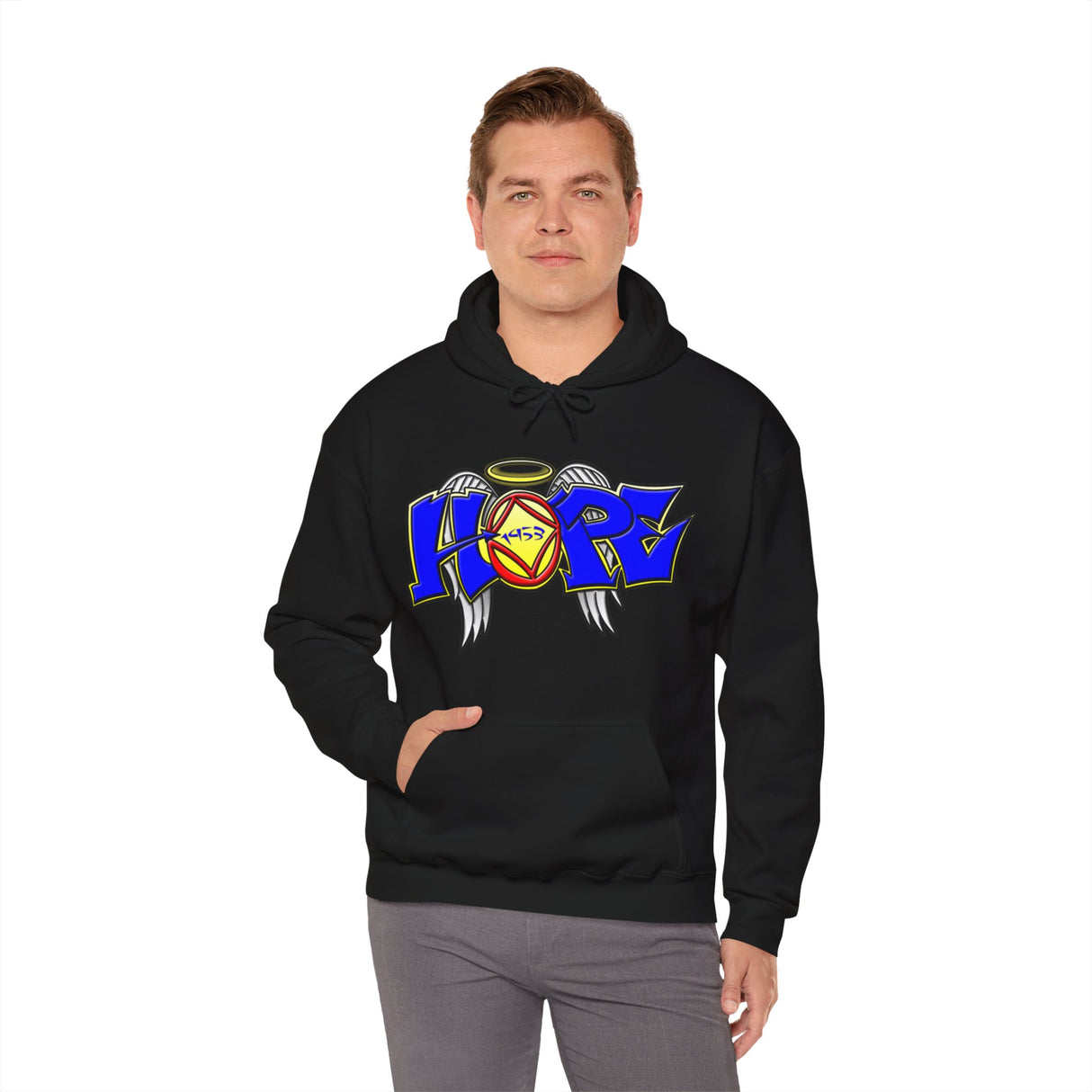 Hope Wings Graffiti Style dtg Hoodie