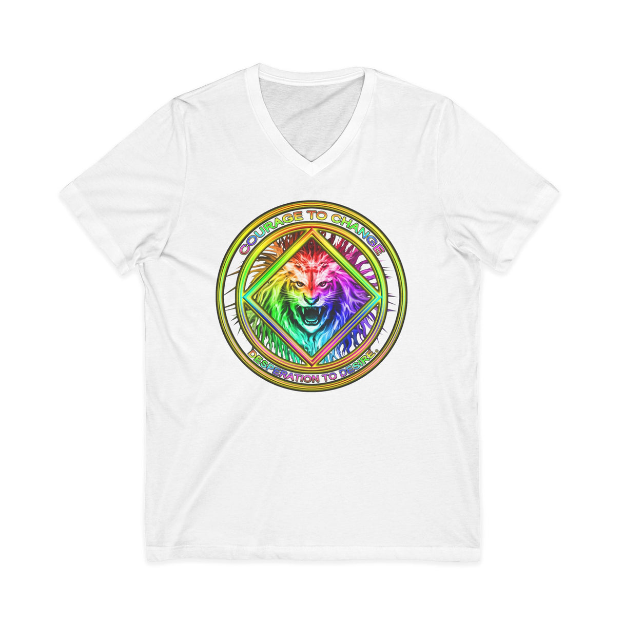 Courage To Change V.2 dtg V-Neck Tee