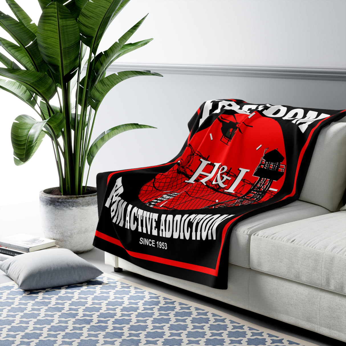 Freedom From Addiction Fleece Blanket